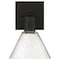 Access Lighting Port Nine Martini, Martini LED Wall Sconce, Matte Black Finish, Seeded Glass 63143LEDD-MBL/SDG - alternate 5